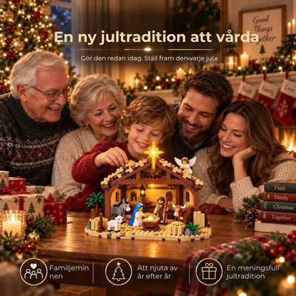 Byggsats | Lysande julkrubba