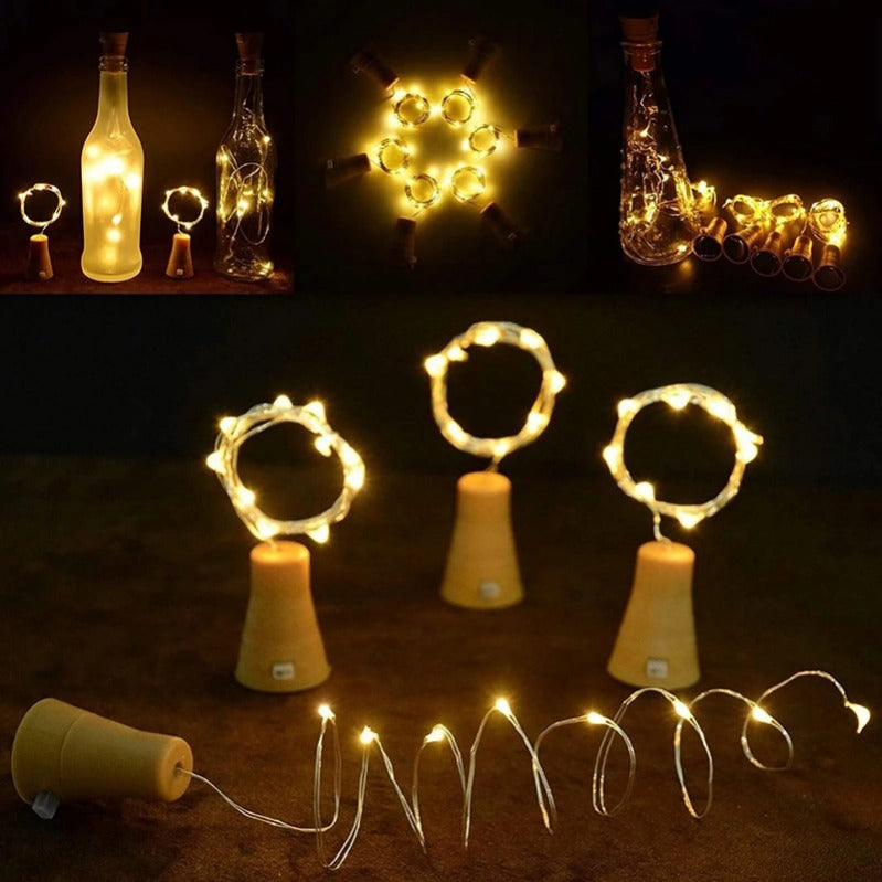 DIY | Ljusslingor av kork