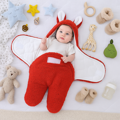 Babyfilt med söt björndesign