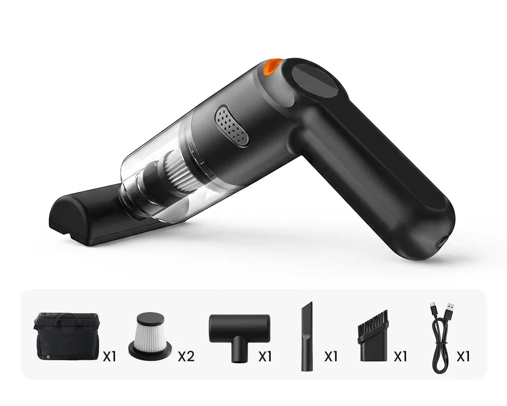 Kraftfullt trådlöst dammsugarset för bilstolar