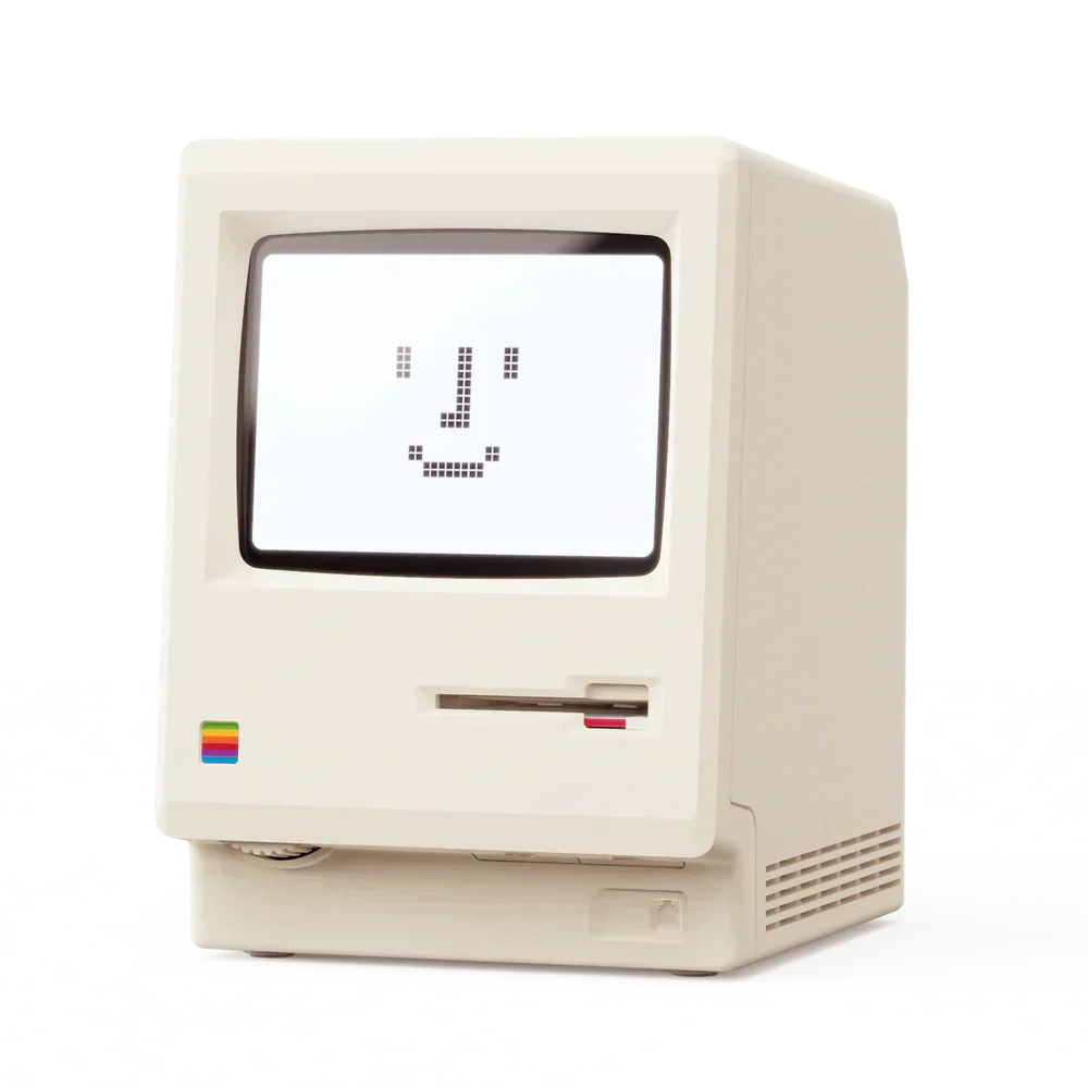 Retro Mini Mac-klocka