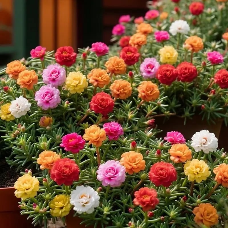 🌸Mosroos-fröblandning (1000 st) – 🌿Portulaka / Solros