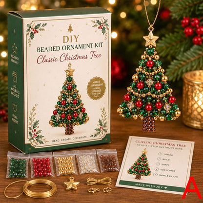 DIY Julgranspynt med pärlor | Kreativ julgransdekoration