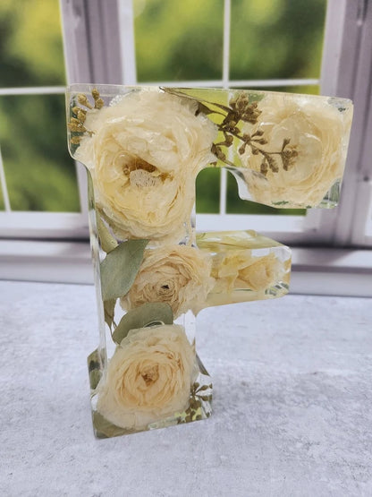 🎁Handgjorda blomsterbokstäver med LED