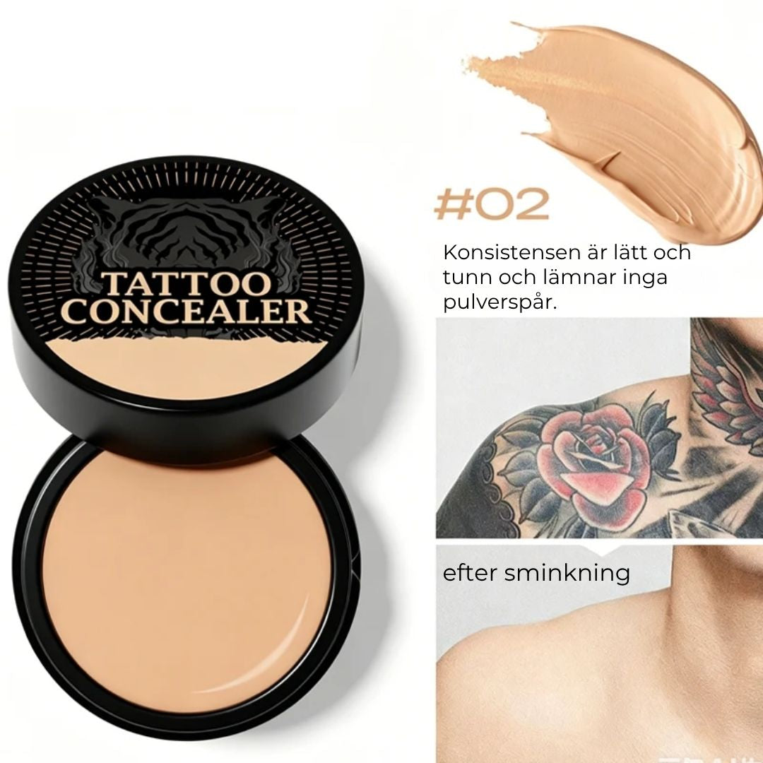 Vattentålig concealer för ärr och tatueringar