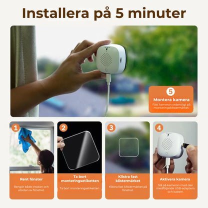 Kristallklar HD-övervakningskamera SUPERSMART