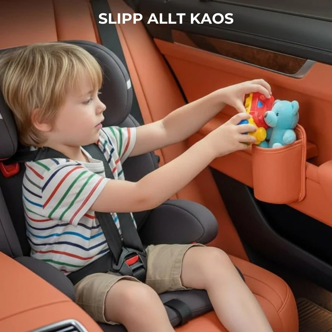 Läderhållare för bil  2-i-1