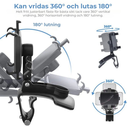 Mobilhållare 360 graders vridbart fäste