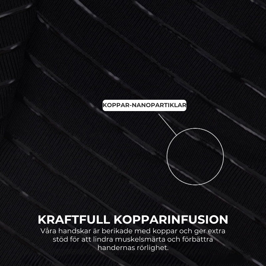 Kompressionshandskar med kopparberikning | 1 par