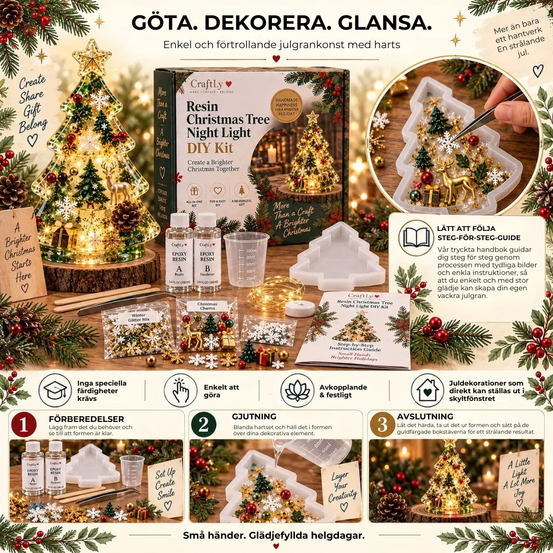 DIY Jul-lampa av harts (inkl instruktioner)
