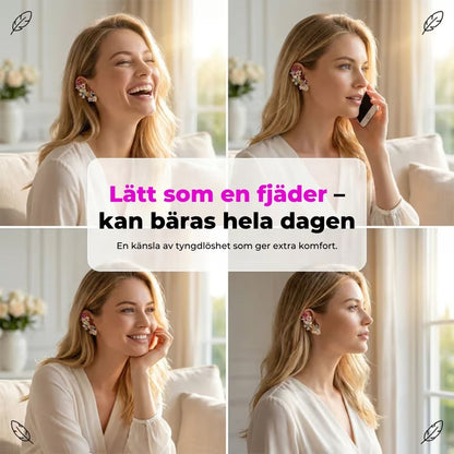 Blommformade örhängen – 2 stycken