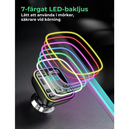 Bluetooth-FM-adapter och laddare för bilen