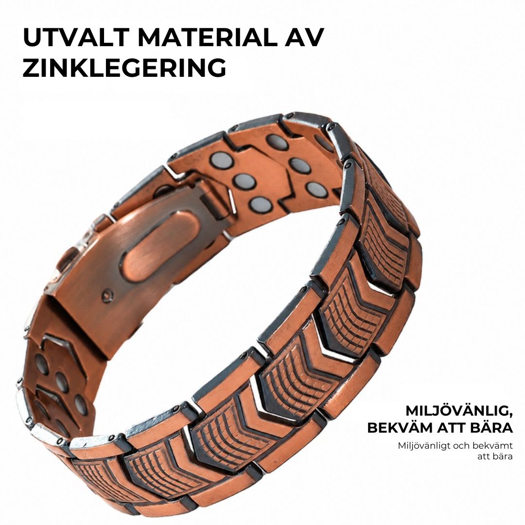 Metallarmband för Magnetterapi
