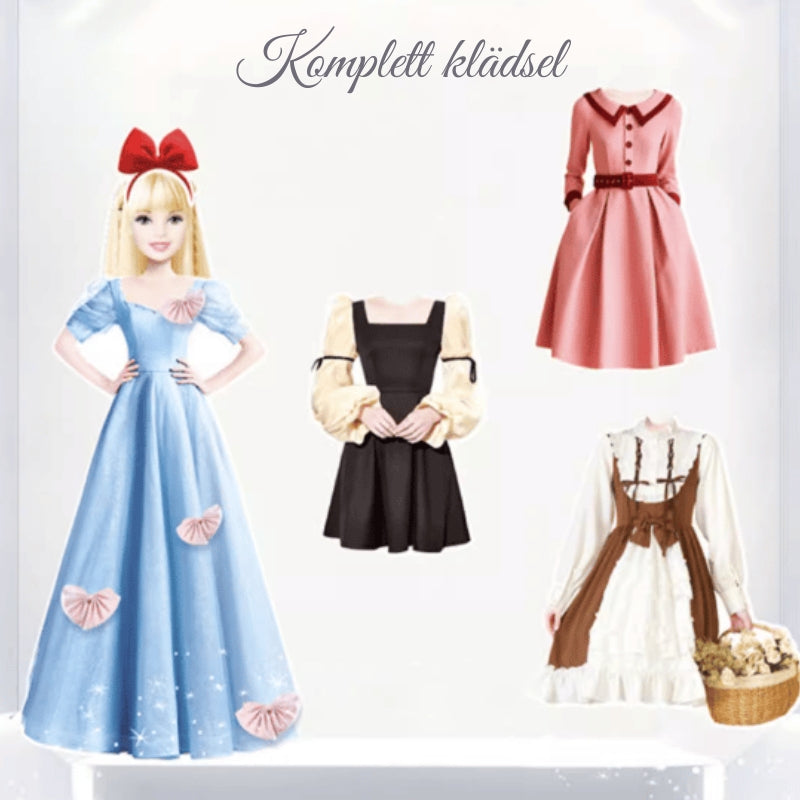 Magnetisk Prinsessklädesbok för barn