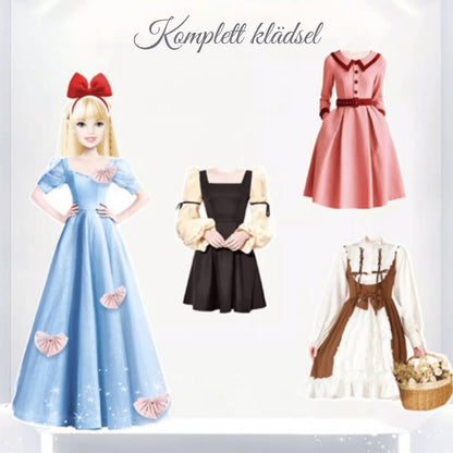 Magnetisk Prinsessklädesbok för barn