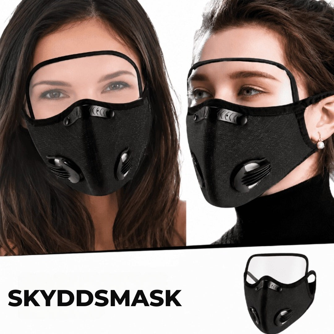Ansiktsmask med kolfilter