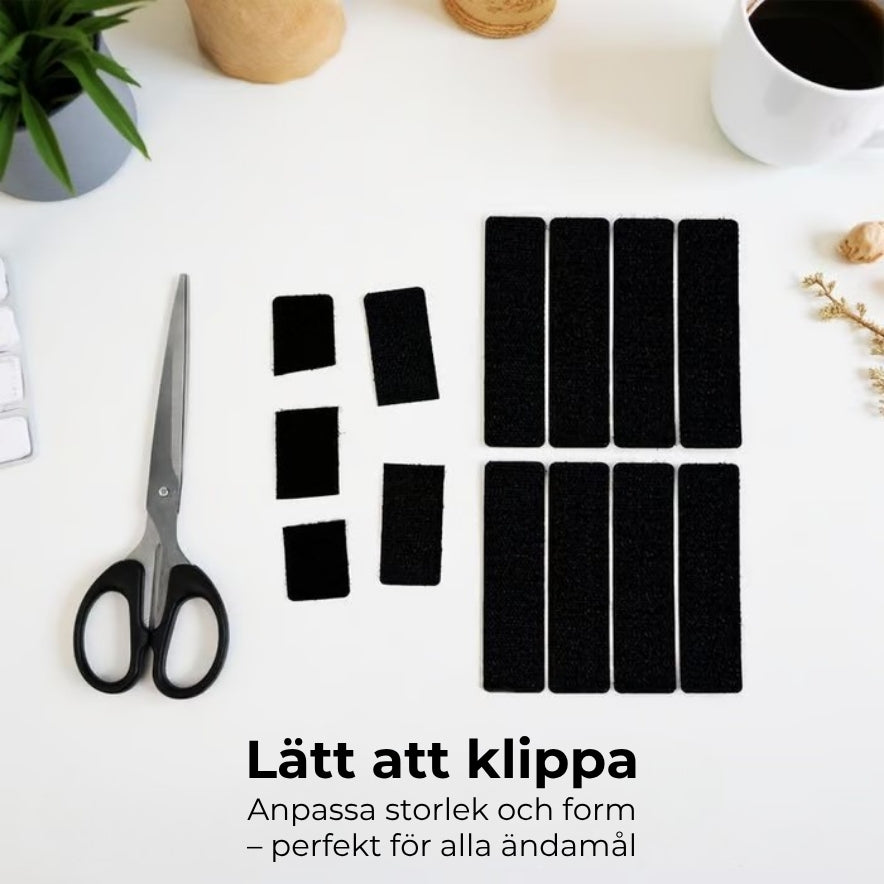 Dubbelsidiga kardborreband | Extra starka och Återanvändbara – 20 PAR