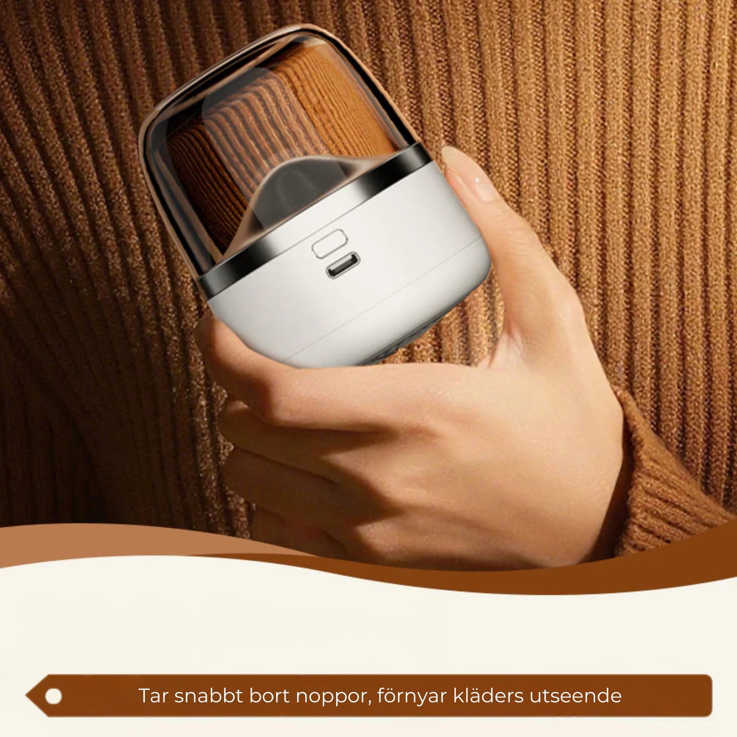 Bärbar och ppladdningsbar Noppborttagare