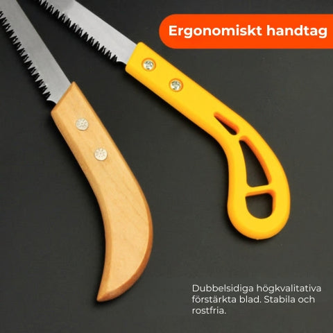 Bärbar handsåg för utomhusbruk