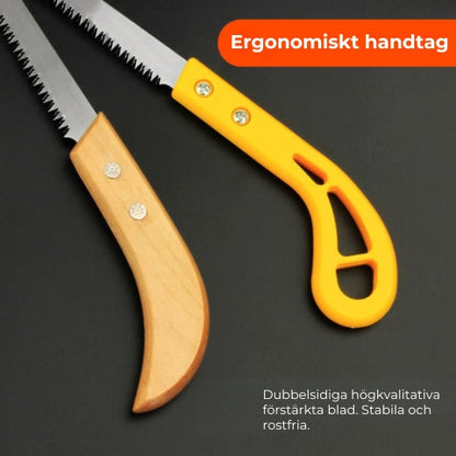 Bärbar handsåg för utomhusbruk