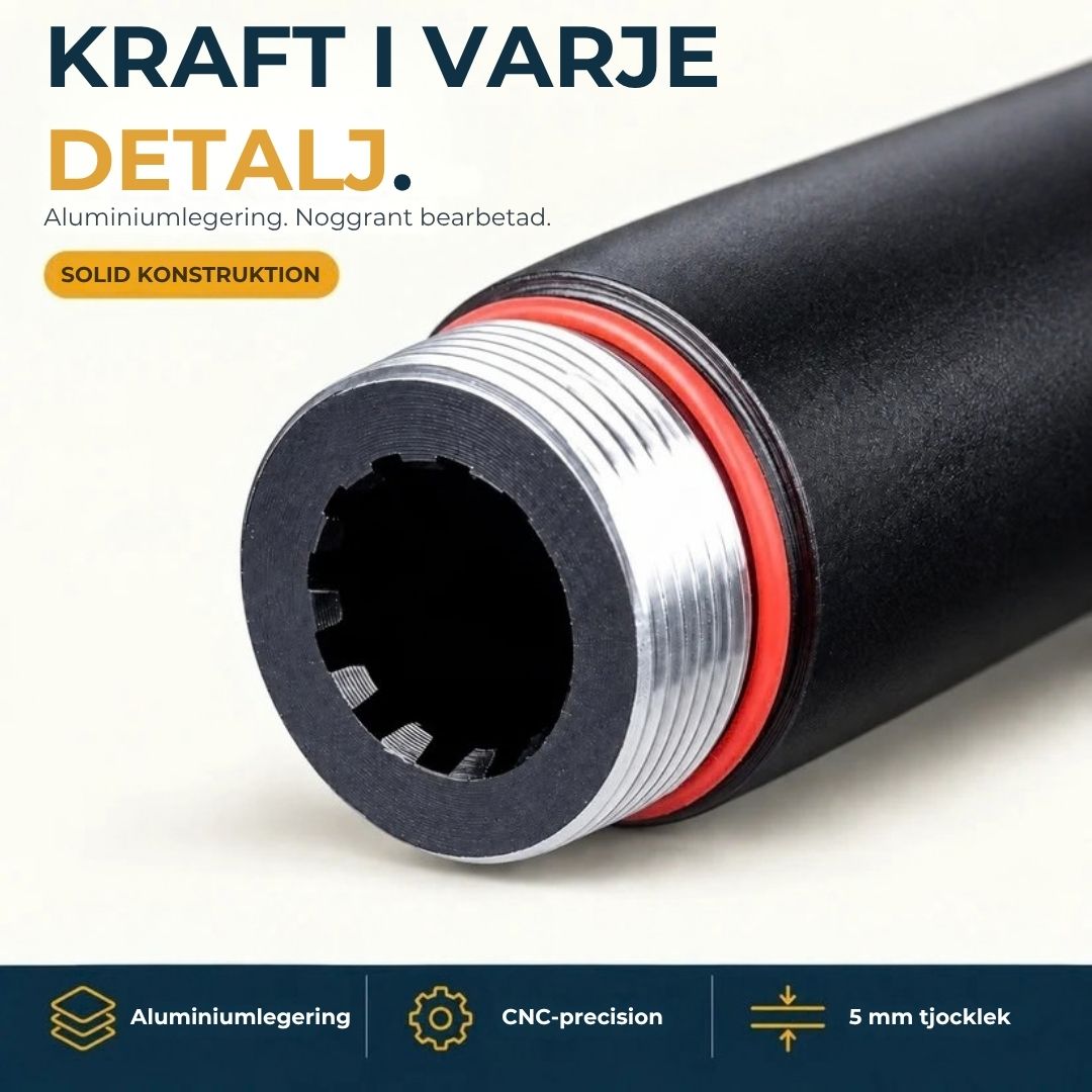 2-i-1-basebollträ i aluminium med ficklampa | Avtagbart handtag