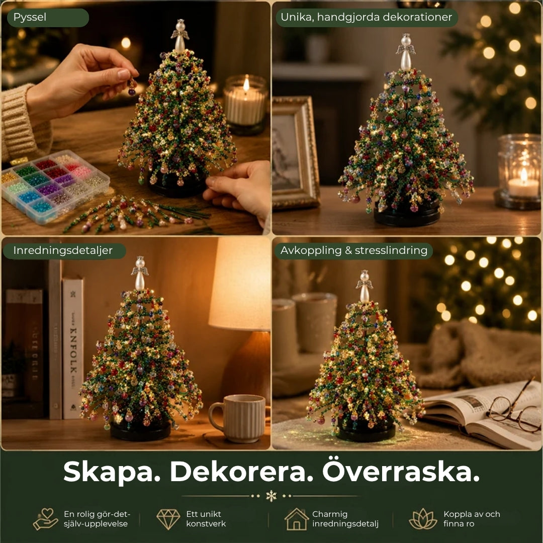 DIY-kit för Julgran med pärlor