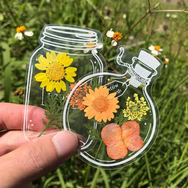 🍃 Transparenta naturklistermärken