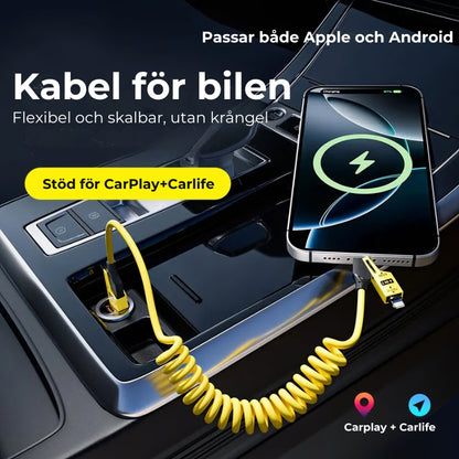 4-i-1 snabbladdningskabel med fjäderdesign