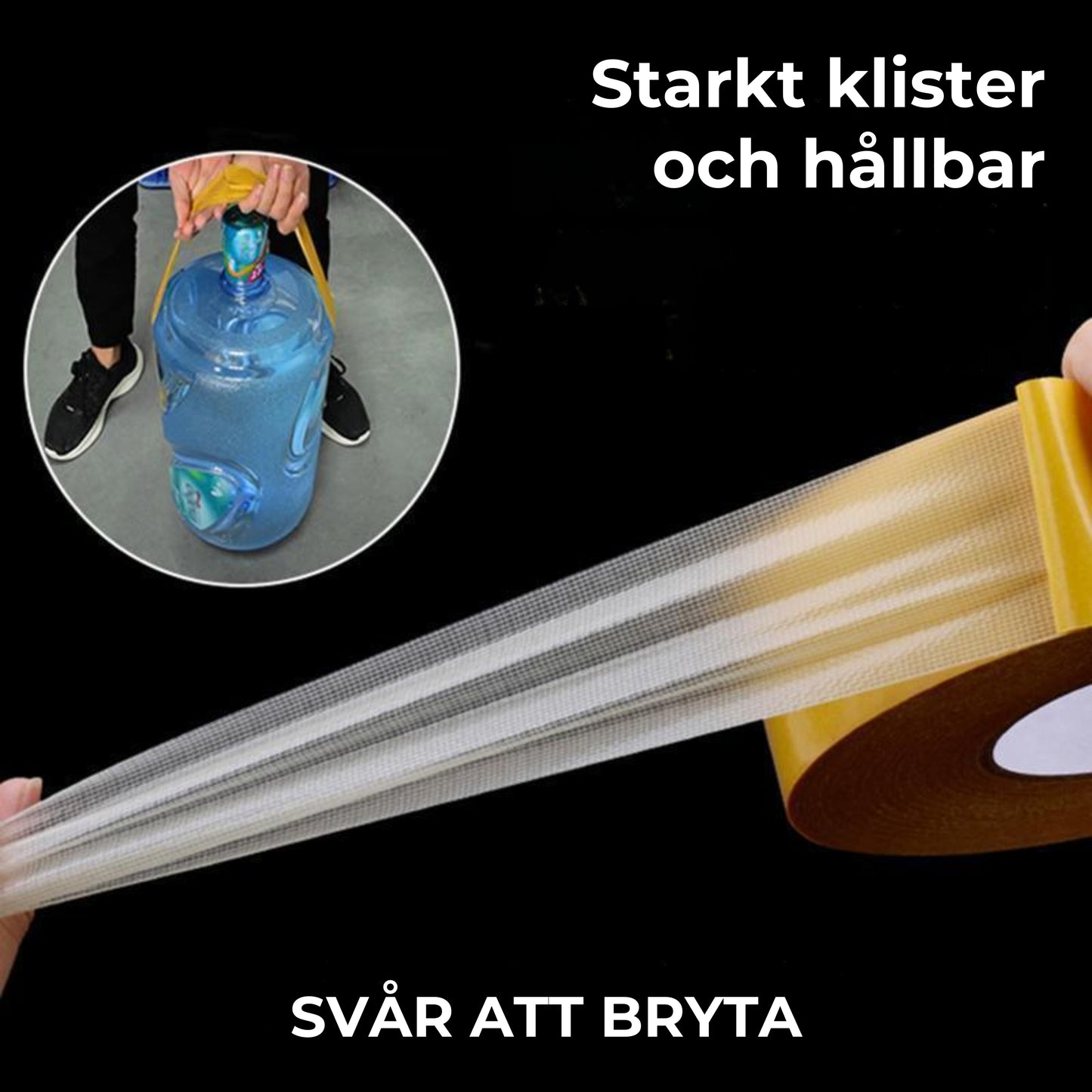 Dubbelsidig superstark Tejp