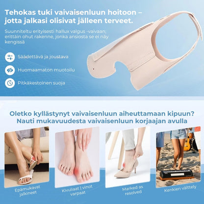 Justerbar hallux valgus-korrigerare