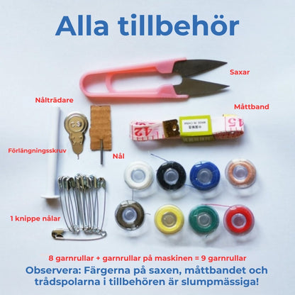 Handhållen symaskin miniformat – trådlös och bärbar