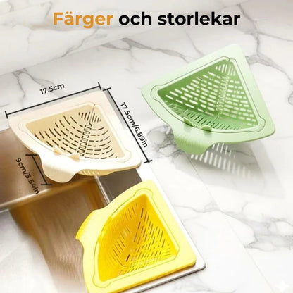 Magnetisk hörnsil för diskbänken