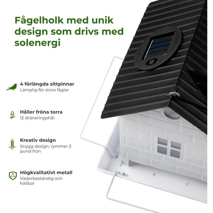 🕊️ Solcellsdrivet fågelhus – automatisk belysning
