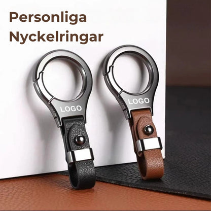 Bilnyckelring i snyggt läder