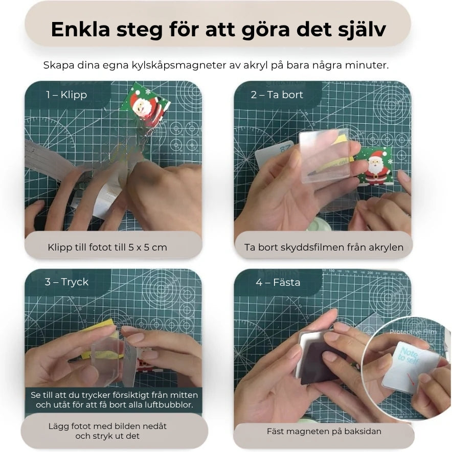 Snygga Fotomagneter | DIY (10 st)