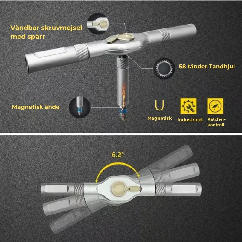 Kompakt Skruvmejselset - 24 i 1