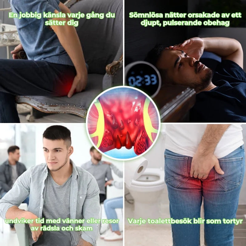 Snabbverkande örtbaserat spray mot hemorrojder