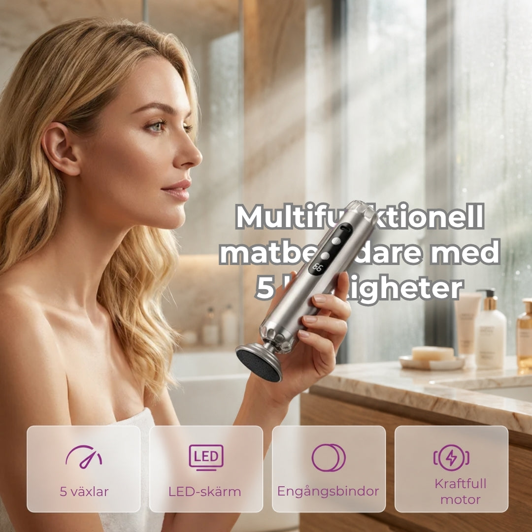 Elektrisk fotslipmaskin med 5 hastigheter
