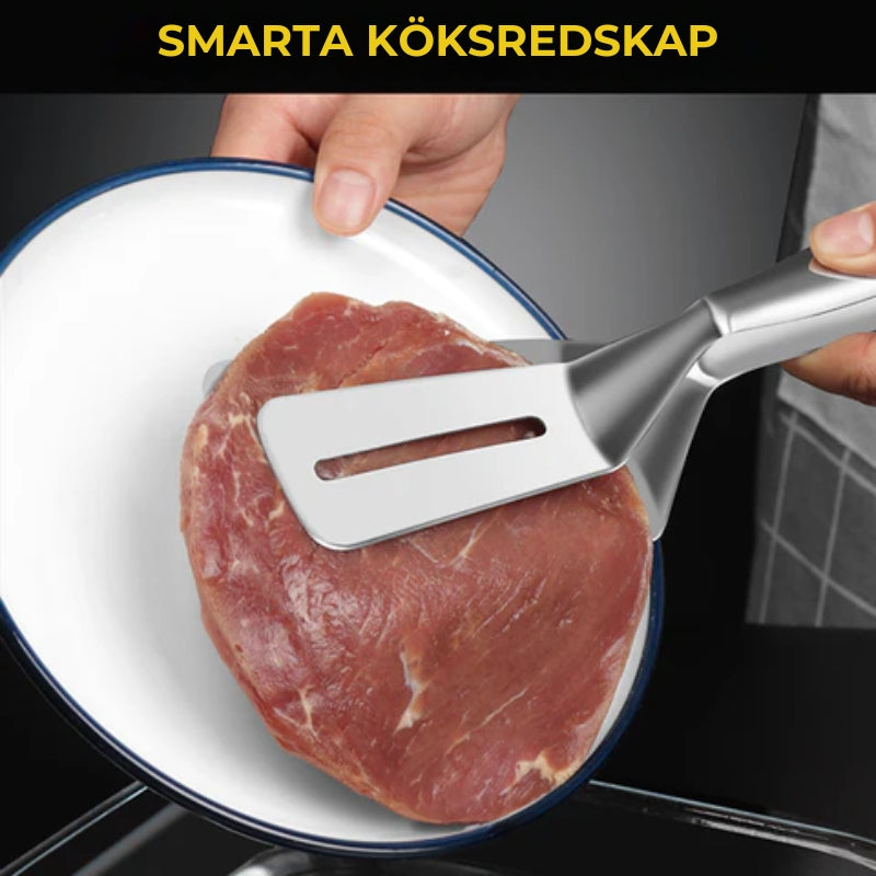 Dubbel stekspade i rostfritt stål