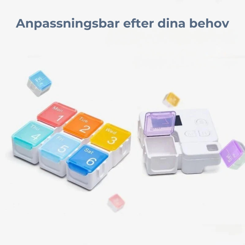 Doseringslåda för piller | Med väckarklocka