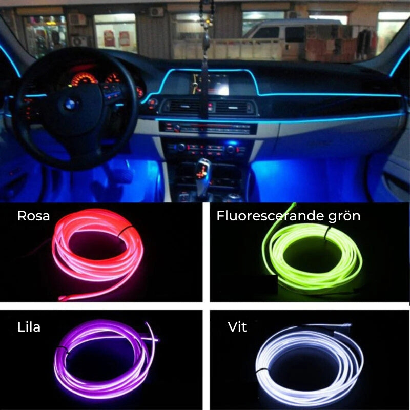 LED-belysningsremsor för bilar