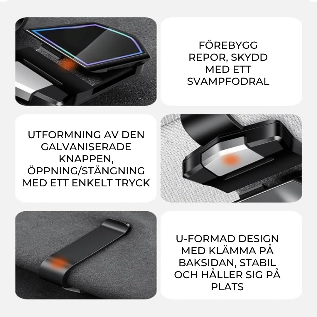 Magnetisk glasögonhållare för bilen