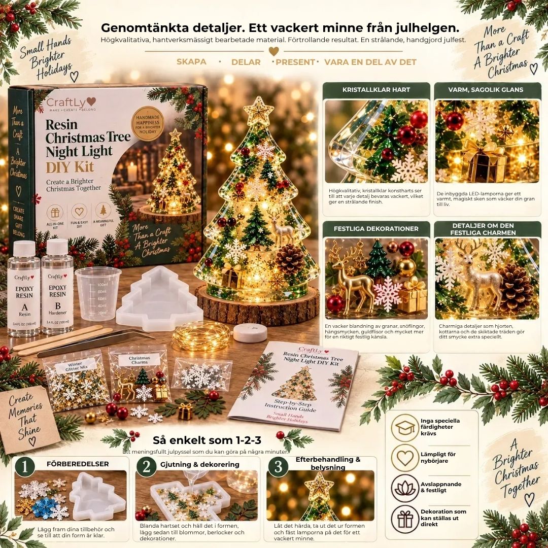 DIY Jul-lampa av harts (inkl instruktioner)
