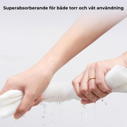 Bomullshanddukar i Smidig förpackning