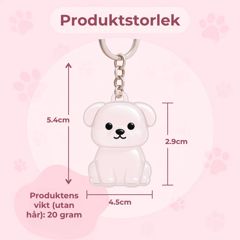 Snuzzle Nyckelring av djurhår