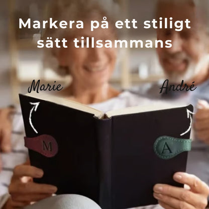Magnetiska bokmärken i läder