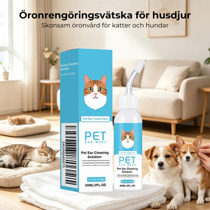 Öronrengöringsdroppar för hundar och katter |60 ml