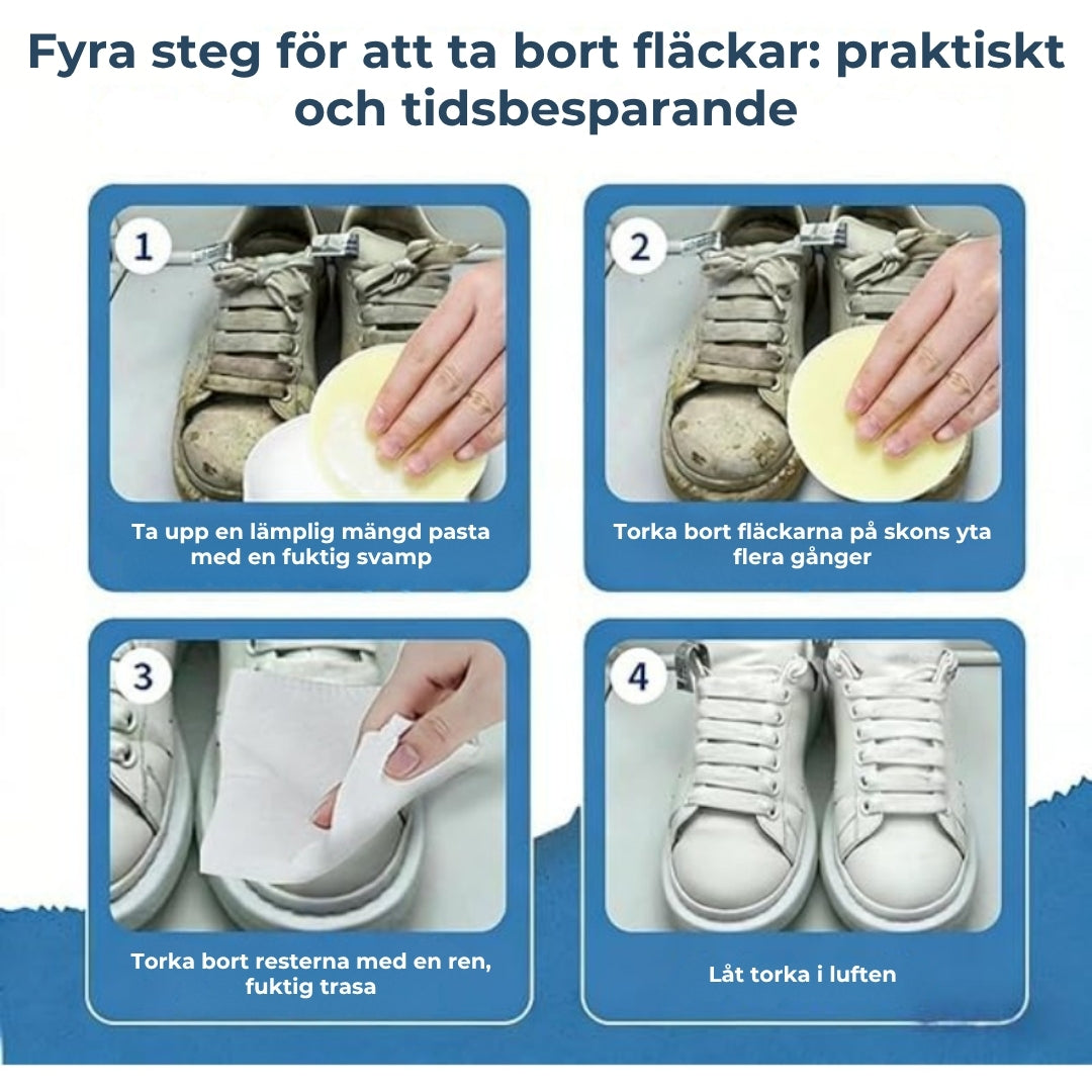 Rengöringspasta för vita skor