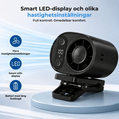 Snabbkylande fläkt med klämma