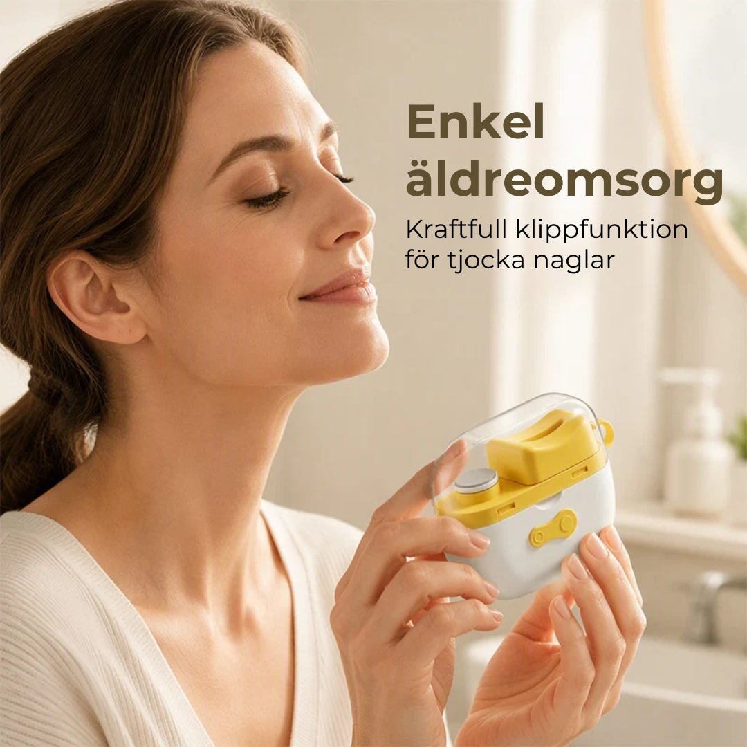 Elektrisk nagelklippare och nagelfil
